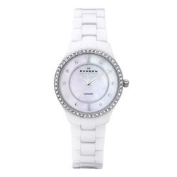 Image of Skagen Hvidt Keramisk Dame ur